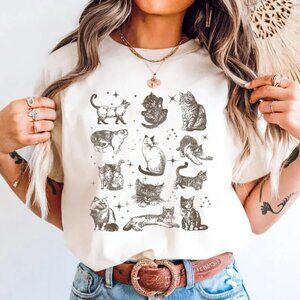 Cats Gaphic Shirt, Retro Cat tee, Cat Lover Shirt